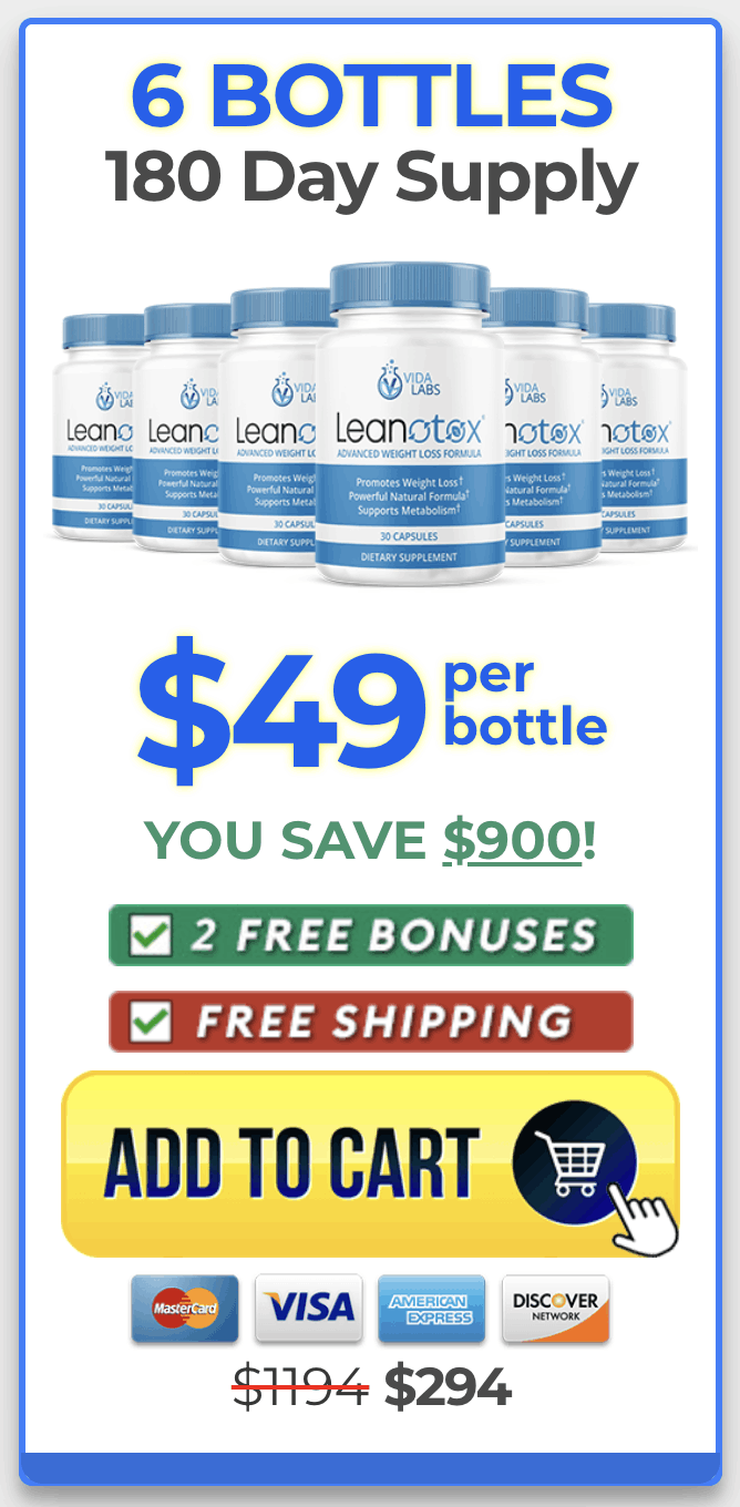 Leanotox 6 bottle price 